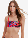 Desigual Desigual Playa rotes gemustertes Damen-Badeoberteil