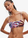 Desigual Weißer gemusterter Damen-Badeanzug Top Desigual Playa