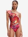 Desigual Rot Gemusterte Damen Badehose Desigual Medewi