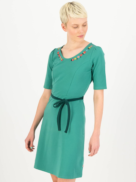 Blutsgeschwister Petrolfarbenes Damenkleid Blutsgeschwister