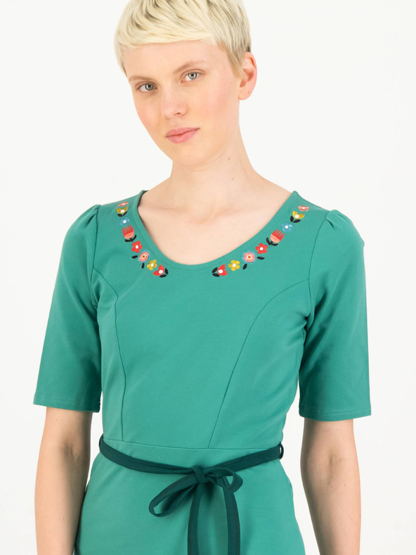 Blutsgeschwister Petrolfarbenes Damenkleid Blutsgeschwister