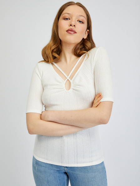 Orsay Weißes Damen-T-Shirt ORSAY