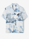 Desigual Weißes gemustertes Herrenhemd Desigual Fresia