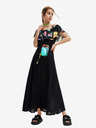 Desigual Desigual Susan Schwarzes Damen Rüschenkleid