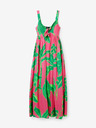 Desigual Grünes und rosa gemustertes Desigual Damen-Kleid Damila