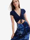 Desigual Dunkelblaues gestreiftes Damenkleid von Desigual Brighton