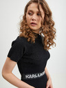 Karl Lagerfeld Schwarzes Damen-Midikleid von KARL LAGERFELD Shooting Stars