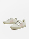Veja Creme Mädchen Leder Turnschuhe Veja