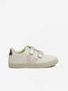 Veja Creme Mädchen Leder Turnschuhe Veja