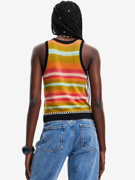 Desigual Schwarzes gemustertes Damen-Top Desigual Xenia