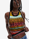 Desigual Schwarzes gemustertes Damen-Top Desigual Xenia
