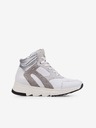 Geox Weiße Damen-Sneakers aus Leder mit Wildleder-Details Geox Falena