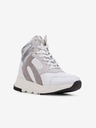 Geox Weiße Damen-Sneakers aus Leder mit Wildleder-Details Geox Falena