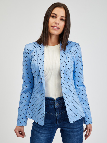 Orsay Blaue gepunktete Damenjacke ORSAY