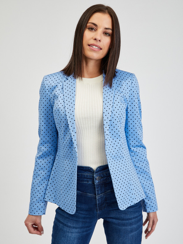 Orsay Blaue gepunktete Damenjacke ORSAY