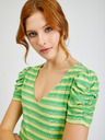 Orsay Gelb und grün gestreiftes Damen-T-Shirt ORSAY