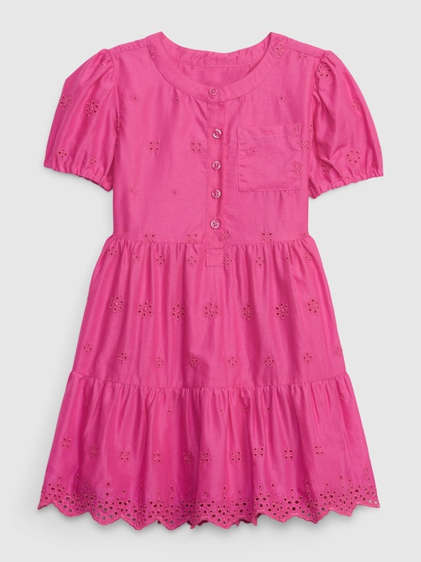 GAP Baby Kleid mit Lochstickerei GAP