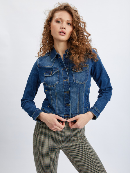 Orsay Dunkelblaue Damen-Jeansjacke ORSAY