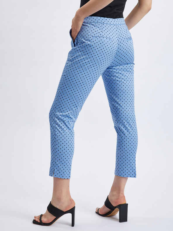 Orsay Blaue dreiviertellange Damen-Polka-Dot-Hose ORSAY