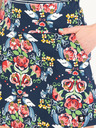 Blutsgeschwister Dunkelblauer Damen-Blumenrock Blutsgeschwister
