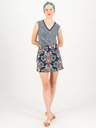 Blutsgeschwister Dunkelblauer Damen-Blumenrock Blutsgeschwister