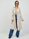 Jacqueline de Yong JDY Sibba beige gerippter Pullover/Top 2in1