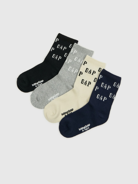 GAP Kinder-Socken mit Logo, 4er-Pack GAP