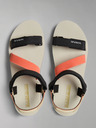 Napapijri Schwarz und orange Damen Sandalen NAPAPIJRI
