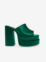 Steve Madden Dunkelgrüne Damenpantoffeln mit Absatz Steve Madden