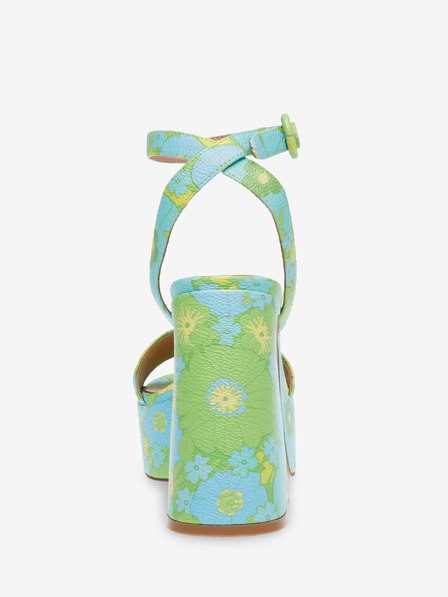 Steve Madden Hellblau-grüne Damen-Sandalen mit Absatz Steve Madden