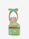 Steve Madden Hellblau-grüne Damen-Sandalen mit Absatz Steve Madden