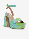 Steve Madden Hellblau-grüne Damen-Sandalen mit Absatz Steve Madden