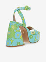 Steve Madden Hellblau-grüne Damen-Sandalen mit Absatz Steve Madden