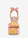 Steve Madden Orangefarbene und rosa Damen-Sandalen mit Absatz Steve Madden