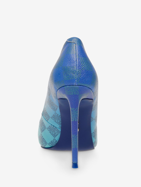 Steve Madden Blau und grün karierte Damenpumps Steve Madden