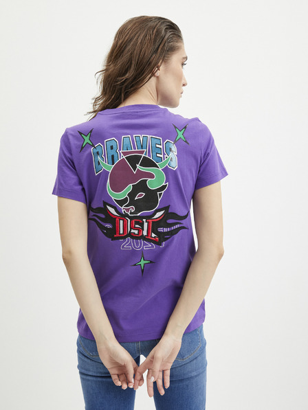 Diesel Diesel Lila Damen T-Shirt Sily