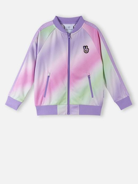 Reima Hellviolettes gemustertes Sweatshirt für Mädchen Reima