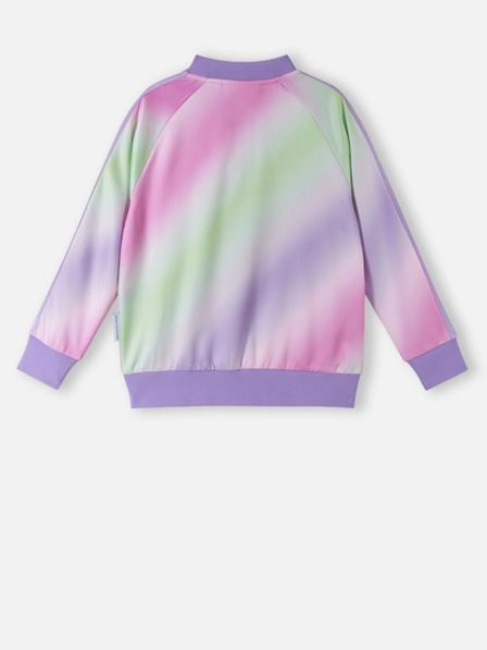 Reima Hellviolettes gemustertes Sweatshirt für Mädchen Reima