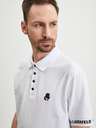 Karl Lagerfeld Weißes Herren-Poloshirt KARL LAGERFELD