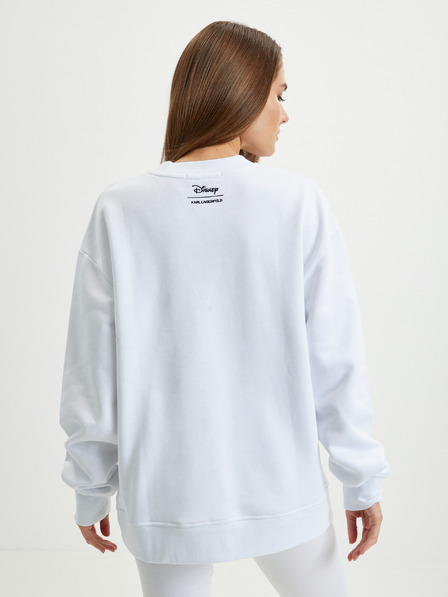 Karl Lagerfeld Weißes Damen-Sweatshirt KARL LAGERFELD x Disney
