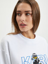 Karl Lagerfeld Weißes Damen-Sweatshirt KARL LAGERFELD x Disney