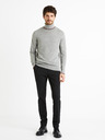 Celio Grauer Herren-Rollkragenpullover mit Wollmischung Celio Deblack
