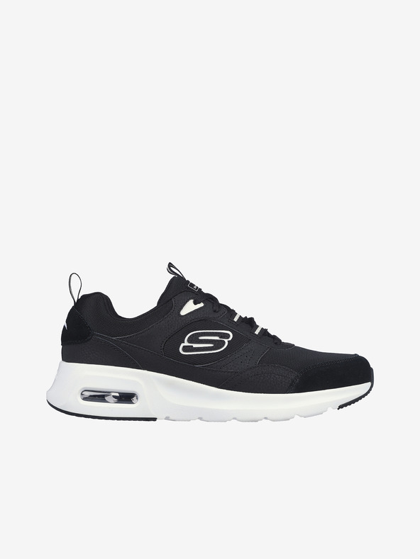 Skechers Schwarze Herren-Turnschuhe mit Wildleder-Details Skechers