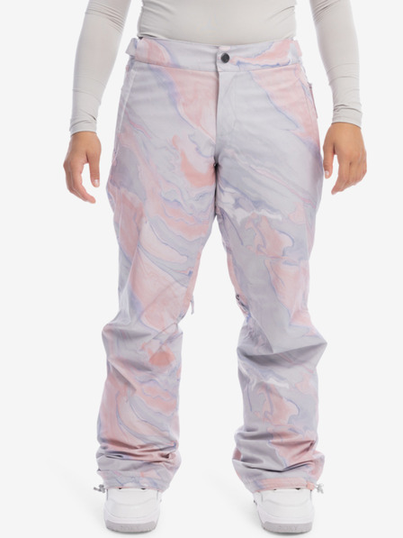 Roxy Roxy Chloe Kim hellviolett gemusterte Winterhose für Damen