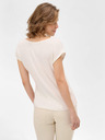 Orsay Cremefarbenes Basic-T-Shirt von ORSAY