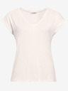 Orsay Cremefarbenes Basic-T-Shirt von ORSAY