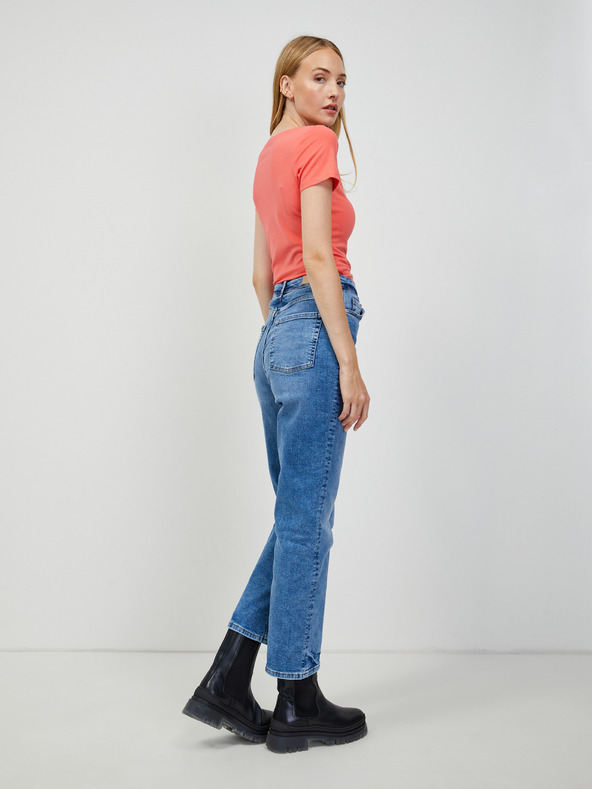 Orsay Orangefarbenes Basic T-Shirt ORSAY