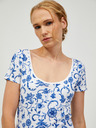 Orsay Blau-weiß gemustertes T-Shirt ORSAY