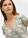 Orsay Hellgrünes T-Shirt mit Blumenmuster ORSAY