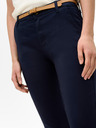 Orsay Dunkelblau Chino Hose mit Gürtel von ORSAY